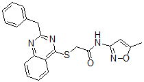 CAS#: 604793-37-5， N-(5-Methyl-3-Isoxazolyl)-2-[[2-Benzyl-4-Quinazolinyl]Thio]-Acetamide
