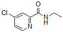 结构式 CAS# 604813-07-2, 4-氯-N-乙基-2-吡啶甲酰胺