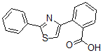 结构式 CAS# 60510-56-7, 2-(2-苯基-4-噻唑基)-苯甲酸