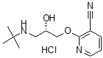 CAS#: 60559-92-4， 2-[(2S)-3-(tert-Butylamino)-2-hydroxypropoxy]-3-pyridinecarbonitrile hydrochloride