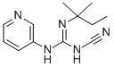 结构式 CAS# 60559-98-0, N-氰基-N'-(1,1-二甲基丙基)-N''-3-吡啶基胍