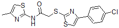 CAS#: 606089-20-7， 2-[[4-(4-Chlorophenyl)-Thiazol-2-Yl]Thio]-N-(4-Methyl-Thiazol-2-Yl)-Acetamide