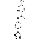 CAS#: 606096-91-7， 5-Methyl-N-[4-(1H-tetrazol-1-yl)phenyl]-2-pyrazinecarboxamide
