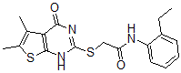 CAS#: 606107-76-0， 2-[(1,4-Dihydro-5,6-Dimethyl-4-Oxothieno[2,3-d]Pyrimidin-2-Yl)Thio]-N-(2-Ethylphenyl)-Acetamide