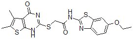 CAS#: 606108-42-3， 2-[(1,4-Dihydro-5,6-Dimethyl-4-Oxothieno[2,3-d]Pyrimidin-2-Yl)Thio]-N-(6-Ethoxy-2-Benzothiazolyl)-Acetamide