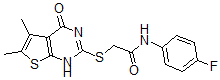 CAS#: 606108-52-5， 2-[(1,4-Dihydro-5,6-Dimethyl-4-Oxothieno[2,3-d]Pyrimidin-2-Yl)Thio]-N-(4-Fluorophenyl)-Acetamide