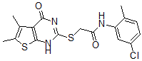 CAS#: 606108-72-9， N-(5-Chloro-2-Methylphenyl)-2-[(1,4-Dihydro-5,6-Dimethyl-4-Oxothieno[2,3-d]Pyrimidin-2-Yl)Thio]-Acetamide