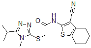 CAS#: 606110-89-8， N-(3-Cyano-4,5,6,7-Tetrahydrobenzo[b]Thiophen-2-Yl)-2-[[4-Methyl-5-(Isopropyl)-4H-1,2,4-Triazol-3-Yl]Thio]-Acetamide