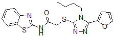 CAS#: 606111-49-3， N-2-Benzothiazolyl-2-[[4-Butyl-5-(Furan-2-Yl)-4H-1,2,4-Triazol-3-Yl]Thio]-Acetamide