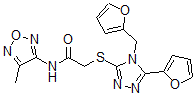 CAS#: 606111-84-6， 2-[[5-(Furan-2-Yl)-4-(Furan-2-Ylmethyl)-4H-1,2,4-Triazol-3-Yl]Thio]-N-(4-Methyl-1,2,5-Oxadiazol-3-Yl)-Acetamide