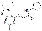 CAS#: 606113-41-1， N-Cyclopentyl-2-[(5-Ethyl-2,6-Dimethylthieno[2,3-d]Pyrimidin-4-Yl)Thio]-Acetamide
