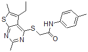 CAS#: 606113-44-4， 2-[(5-Ethyl-2,6-Dimethylthieno[2,3-d]Pyrimidin-4-Yl)Thio]-N-(4-Methylphenyl)-Acetamide