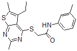CAS#: 606113-46-6， 2-[(5-Ethyl-2,6-Dimethylthieno[2,3-d]Pyrimidin-4-Yl)Thio]-N-(3-Methylphenyl)-Acetamide