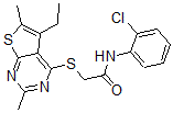 CAS#: 606113-57-9， N-(2-Chlorophenyl)-2-[(5-Ethyl-2,6-Dimethylthieno[2,3-d]Pyrimidin-4-Yl)Thio]-Acetamide