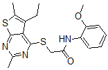 CAS#: 606113-61-5， 2-[(5-Ethyl-2,6-Dimethylthieno[2,3-d]Pyrimidin-4-Yl)Thio]-N-(2-Methoxyphenyl)-Acetamide