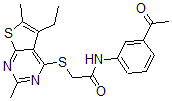 CAS#: 606113-63-7， N-(3-Acetylphenyl)-2-[(5-Ethyl-2,6-Dimethylthieno[2,3-d]Pyrimidin-4-Yl)Thio]-Acetamide