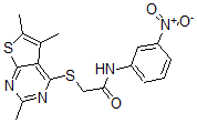 CAS#: 606113-68-2， N-(3-Nitrophenyl)-2-[(2,5,6-Trimethylthieno[2,3-d]Pyrimidin-4-Yl)Thio]-Acetamide