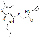 CAS#: 606113-70-6， N-Cyclopropyl-2-[(5,6-Dimethyl-2-Propylthieno[2,3-d]Pyrimidin-4-Yl)Thio]-Acetamide