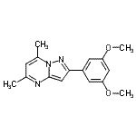 CAS#: 606116-51-2， 2-(3,5-Dimethoxyphenyl)-5,7-dimethylpyrazolo[1,5-a]pyrimidine