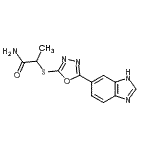 CAS#: 606117-10-6， 2-{[5-(1H-Benzimidazol-6-yl)-1,3,4-oxadiazol-2-yl]sulfanyl}propanamide