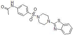 CAS#: 606118-05-2， N-[4-[[4-(Benzo[d]Thiazol-2-Yl)-(Piperazin-1-Yl)]Sulfonyl]Phenyl]-Acetamide