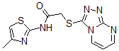 CAS#: 606121-84-0， N-(4-Methyl-Thiazol-2-Yl)-2-(1,2,4-Triazolo[4,3-a]Pyrimidin-3-Ylthio)-Acetamide