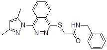 CAS#: 606122-23-0， 2-[[4-(3,5-Dimethyl-1H-Pyrazol-1-Yl)-1-Phthalazinyl]Thio]-N-Benzyl-Acetamide