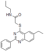 CAS#: 606131-36-6， 2-[(6-Ethyl-2-Phenyl-4-Quinazolinyl)Thio]-N-Propyl-Acetamide