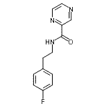 CAS#: 606132-11-0， N-[2-(4-Fluorophenyl)ethyl]-2-pyrazinecarboxamide