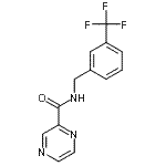 CAS#: 606132-12-1， N-[3-(Trifluoromethyl)benzyl]-2-pyrazinecarboxamide