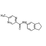 CAS#: 606132-20-1， N-(2,3-Dihydro-1H-inden-5-yl)-5-methyl-2-pyrazinecarboxamide