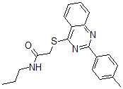 CAS#: 606132-30-3， 2-[[2-(4-Methylphenyl)-4-Quinazolinyl]Thio]-N-Propyl-Acetamide