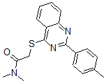 CAS#: 606132-32-5， N,N-Dimethyl-2-[[2-(4-Methylphenyl)-4-Quinazolinyl]Thio]-Acetamide