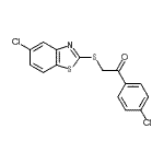 CAS#: 606136-38-3， 2-[(5-Chloro-1,3-benzothiazol-2-yl)sulfanyl]-1-(4-chlorophenyl)ethanone