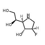 CAS#: 606933-30-6， (1R)-1-[(2R,3R,4R)-4-Fluoro-3-hydroxy-2-pyrrolidinyl]-1,2-ethanediol