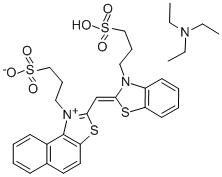 CAS#: 60760-42-1， 1-(3-Sulfopropyl)-2-[[3-(3-Sulfopropyl)-2(3H)-Benzothiazolylidene]Methyl] Naphtho[1,2-d]Thiazolium Hydroxide, Inner Salt, Triethylammonium Salt