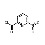 结构式 CAS# 60780-83-8, 6-硝基-2-吡啶甲酰氯