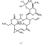 CAS#: 60802-40-6， (14E)-3-Ethyl-7-Hydroxy-2,8,12,16-Tetramethyl-5,13-Dioxo-9-[[3,4,6-Trideoxy-3-(Dimethylamino)-2-O-Phosphono-beta-D-Xylo-Hexopyranosyl]Oxy]-4,17-Dioxabicyclo[14.1.0]Heptadec-14-Ene-10-Acetaldehyde Sodium Salt (1:1)