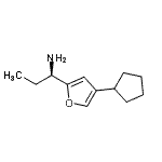 CAS#: 608537-92-4， (1R)-1-(4-Cyclopentyl-2-furyl)-1-propanamine