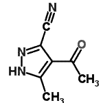CAS#: 60858-43-7， 4-Acetyl-5-Methyl-1H-Pyrazole-3-Carbonitrile