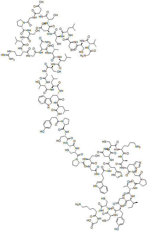 structure of CAS# 60880-63-9, Anthopleurin A;Anthopleurin-A