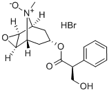 structure of CAS# 6106-81-6, Scopolamine N-Oxide Hydrobromide;1.Alpha.H,5.Alpha.H-Tropan-3.Alpha.-Ol, 6.Beta.,7.Beta.-Epoxy-, (-)-Tropate (Ester), 8-Oxide, Hydrobromide;Benzeneacetic Acid, .Alpha.-(Hydroxymethyl)-, 9-Methyl-3-Oxa-9-Azatricyclo[3.3.1.02,4]Non-7-Yl Ester, N-Oxide, Hydrobromide, [7(S)-(1.Alpha.,2.Beta.,4.Beta.,5.Alpha.,7.Beta.)]-;Nsc61807