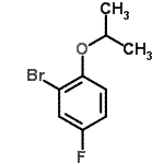 结构式 CAS# 610797-49-4, 2-溴-4-氟-1-异丙氧基苯
