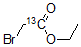 结构式 CAS# 61203-71-2, 2-溴-乙酸-1-13C 乙酯