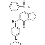 CAS#: 612065-26-6， 6-[(4-Nitrophenyl)amino]-8-(phenylsulfonyl)-2,3-dihydro-5(1H)-indolizinone