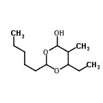CAS#: 612072-41-0， 6-Ethyl-5-methyl-2-pentyl-1,3-dioxan-4-ol