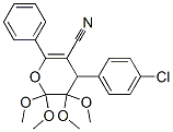 CAS#: 61222-98-8， 4-(4-Chlorophenyl)-5,5,6,6-Tetramethoxy-2-Phenyl-4H-Pyran-3-Carbonitrile