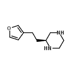 CAS#: 612504-90-2， (2S)-2-[2-(3-Furyl)ethyl]piperazine