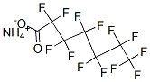 structure of CAS# 6130-43-4, Ammonium Perfluoroheptanoate;Ammonia;2,2,3,3,4,4,5,5,6,6,7,7,7-Tridecafluoroheptanoic Acid;Ammonia;2,2,3,3,4,4,5,5,6,6,7,7,7-Tridecafluoroenanthic Acid