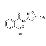 CAS 登录号：613656-77-2， 2-[(5-甲基-1,2-恶唑-3-基)氨基甲酰]苯甲酸